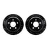 8212-42092 by DYNAMIC FRICTION COMPANY - Brake Rotor - Drilled & Slotted - Black- HD Brake Pad - Hardware
