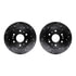 8212-48143 by DYNAMIC FRICTION COMPANY - Brake Rotor - Drilled & Slotted - Black- HD Brake Pad - Hardware