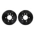 8222-40009 by DYNAMIC FRICTION COMPANY - Brake Rotor - Drilled & Slotted - Black w/HD Brake Pad w/HW Kit & Sensor
