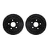 8412-40011 by DYNAMIC FRICTION COMPANY - Brake Rotor Drilled & Slotted - Black- w/Ulitmate Duty Brake Pad & HW Kit