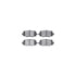 8412-42012 by DYNAMIC FRICTION COMPANY - Brake Rotor Drilled & Slotted - Black- w/Ulitmate Duty Brake Pad & HW Kit