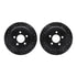 8412-42026 by DYNAMIC FRICTION COMPANY - Brake Rotor Drilled & Slotted - Black- w/Ulitmate Duty Brake Pad & HW Kit