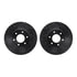 8412-47014 by DYNAMIC FRICTION COMPANY - Brake Rotor Drilled & Slotted - Black- w/Ulitmate Duty Brake Pad & HW Kit