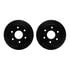 8412-48004 by DYNAMIC FRICTION COMPANY - Brake Rotor Drilled & Slotted - Black- w/Ulitmate Duty Brake Pad & HW Kit
