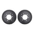 8412-76009 by DYNAMIC FRICTION COMPANY - Brake Rotor Drilled & Slotted - Black- w/Ulitmate Duty Brake Pad & HW Kit
