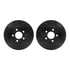 8502-40140 by DYNAMIC FRICTION COMPANY - Rotors-Drilled and Slotted-Black with 5000 Advanced Brake Pads