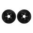 8502-42025 by DYNAMIC FRICTION COMPANY - DFC Rotors-Drilled and Slotted-Black with 5000 Advanced Brake Pads