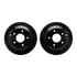 8502-52003 by DYNAMIC FRICTION COMPANY - Rotors-Drilled and Slotted-Black with 5000 Advanced Brake Pads