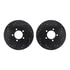 8502-54151 by DYNAMIC FRICTION COMPANY - Rotors-Drilled and Slotted-Black with 5000 Advanced Brake Pads