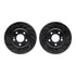 8502-63063 by DYNAMIC FRICTION COMPANY - Rotors-Drilled and Slotted-Black with 5000 Advanced Brake Pads