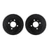 8502-74003 by DYNAMIC FRICTION COMPANY - Rotors-Drilled and Slotted-Black with 5000 Advanced Brake Pads