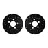 8502-74034 by DYNAMIC FRICTION COMPANY - Rotors-Drilled and Slotted-Black with 5000 Advanced Brake Pads