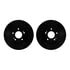 8512-03032 by DYNAMIC FRICTION COMPANY - Rotors-Drilled & Slotted-Black w/ 5000 Advanced Brake Pads Incl Hdw