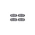 8512-03045 by DYNAMIC FRICTION COMPANY - Rotors-Drilled & Slotted-Black w/ 5000 Advanced Brake Pads Incl Hdw