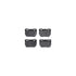 8512-11006 by DYNAMIC FRICTION COMPANY - Brake Rotor - Drilled & Slotted - Black w/5000 Brake Pads & HW Kit