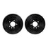 8512-11012 by DYNAMIC FRICTION COMPANY - Brake Rotor - Drilled & Slotted - Black w/5000 Brake Pads & HW Kit