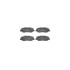 8512-11012 by DYNAMIC FRICTION COMPANY - Brake Rotor - Drilled & Slotted - Black w/5000 Brake Pads & HW Kit
