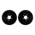 8512-11015 by DYNAMIC FRICTION COMPANY - Brake Rotor - Drilled & Slotted - Black w/5000 Brake Pads & HW Kit