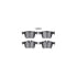 8512-11027 by DYNAMIC FRICTION COMPANY - Brake Rotor - Dimpled & Slotted - Black w/5000 Brake Pads & HW Kit