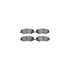 8512-11030 by DYNAMIC FRICTION COMPANY - Rotors-Drilled & Slotted-Black w/ 5000 Advanced Brake Pads Incl Hdw
