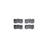 8512-11040 by DYNAMIC FRICTION COMPANY - Rotors-Drilled & Slotted-Black w/ 5000 Advanced Brake Pads Incl Hdw