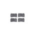 8512-11103 by DYNAMIC FRICTION COMPANY - Rotors-Drilled & Slotted-Black w/ 5000 Advanced Brake Pads Incl Hdw