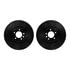 8512-11176 by DYNAMIC FRICTION COMPANY - Rotors-Drilled & Slotted-Black w/ 5000 Advanced Brake Pads Incl Hdw