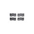 8512-11176 by DYNAMIC FRICTION COMPANY - Rotors-Drilled & Slotted-Black w/ 5000 Advanced Brake Pads Incl Hdw