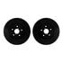 8512-13019 by DYNAMIC FRICTION COMPANY - Rotors-Drilled & Slotted-Black w/ 5000 Advanced Brake Pads Incl Hdw