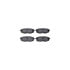 8512-13045 by DYNAMIC FRICTION COMPANY - Brake Rotor - Dimpled & Slotted - Black w/5000 Brake Pads & HW Kit