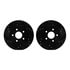 8512-20008 by DYNAMIC FRICTION COMPANY - Rotors-Drilled & Slotted-Black w/ 5000 Advanced Brake Pads Incl Hdw