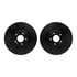 8512-21048 by DYNAMIC FRICTION COMPANY - Rotors-Drilled & Slotted-Black w/ 5000 Advanced Brake Pads Incl Hdw