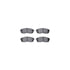 7612-67000 by DYNAMIC FRICTION COMPANY - Rotors-Drilled & Slotted-Silver w/ 5000 Euro Ceramic Brake Pads Incl Hdw
