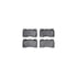 7612-72000 by DYNAMIC FRICTION COMPANY - Rotors-Drilled & Slotted-Silver w/ 5000 Euro Ceramic Brake Pads Incl Hdw