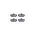 7612-74006 by DYNAMIC FRICTION COMPANY - Rotors-Drilled & Slotted-Silver w/ 5000 Euro Ceramic Brake Pads Incl Hdw