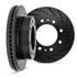 8002-40061 by DYNAMIC FRICTION COMPANY - Brake Rotors - Drilled & Slotted - Black