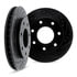8002-54216 by DYNAMIC FRICTION COMPANY - Brake Rotors - Drilled & Slotted - Black