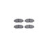 8512-59026 by DYNAMIC FRICTION COMPANY - Rotors-Drilled & Slotted-Black w/ 5000 Advanced Brake Pads Incl Hdw
