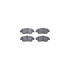 8512-59036 by DYNAMIC FRICTION COMPANY - Rotors-Drilled & Slotted-Black w/ 5000 Advanced Brake Pads Incl Hdw