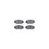 8512-59046 by DYNAMIC FRICTION COMPANY - Rotors-Drilled & Slotted-Black w/ 5000 Advanced Brake Pads Incl Hdw
