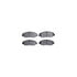 8512-59051 by DYNAMIC FRICTION COMPANY - Rotors-Drilled & Slotted-Black w/ 5000 Advanced Brake Pads Incl Hdw