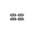8512-59062 by DYNAMIC FRICTION COMPANY - Brake Rotor - Dimpled & Slotted - Black w/5000 Brake Pads & HW Kit