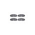 8512-59066 by DYNAMIC FRICTION COMPANY - Rotors-Drilled & Slotted-Black w/ 5000 Advanced Brake Pads Incl Hdw