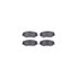 8512-59067 by DYNAMIC FRICTION COMPANY - Brake Rotor - Dimpled & Slotted - Black w/5000 Brake Pads & HW Kit