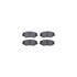 8512-59069 by DYNAMIC FRICTION COMPANY - Brake Rotor - Dimpled & Slotted - Black w/5000 Brake Pads & HW Kit