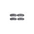 8512-59077 by DYNAMIC FRICTION COMPANY - Rotors-Drilled & Slotted-Black w/ 5000 Advanced Brake Pads Incl Hdw