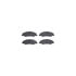 8512-59090 by DYNAMIC FRICTION COMPANY - Rotors-Drilled & Slotted-Black w/ 5000 Advanced Brake Pads Incl Hdw