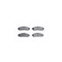 8512-59101 by DYNAMIC FRICTION COMPANY - Brake Rotor - Dimpled & Slotted - Black w/5000 Brake Pads & HW Kit