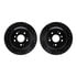 8512-59103 by DYNAMIC FRICTION COMPANY - Brake Rotor - Dimpled & Slotted - Black w/5000 Brake Pads & HW Kit
