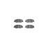 8512-59113 by DYNAMIC FRICTION COMPANY - Rotors-Drilled & Slotted-Black w/ 5000 Advanced Brake Pads Incl Hdw